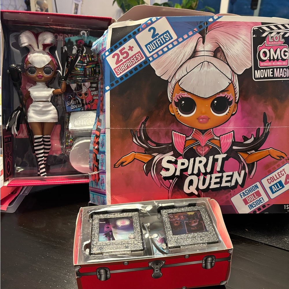 L.O.L. Surprise! OMG Movie Magic Spirit Queen Doll - Black, White, Pink